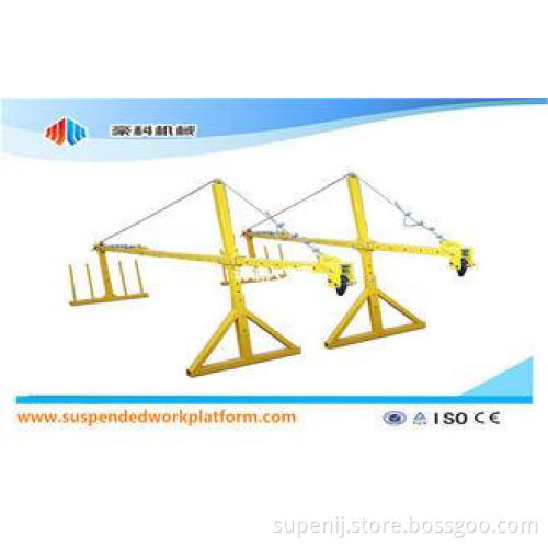 Yellow / Orange Exterior Wall Cradle Scaffolding Suspended